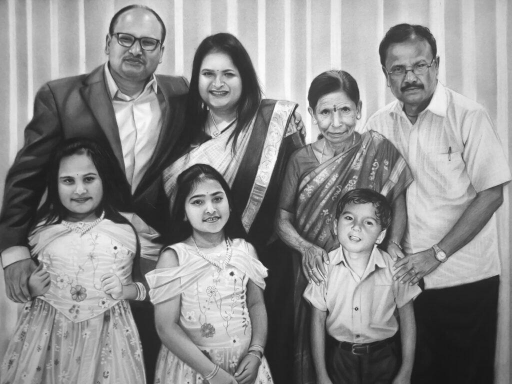Hand Drawn Portrait Artist in Bengaluru